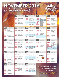 November - Homecare by Design