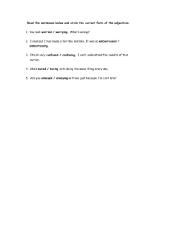Read the sentences below and circle the correct form of the