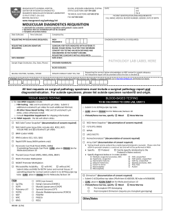 Requisition Form - Mass General Hospital