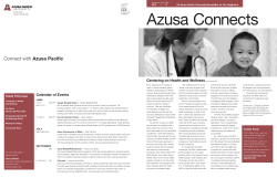 Summer 2013  - Azusa Pacific University