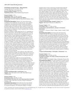ARVO 2015 Annual Meeting Abstracts 364 Bringing myopia into focus