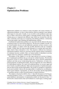 Optimization Problems