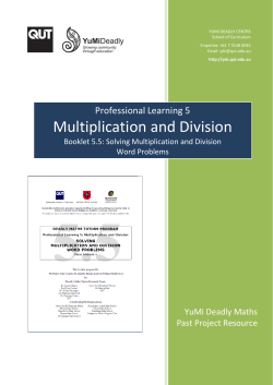 PL5 Multiplication and Division Booklet 5.5
