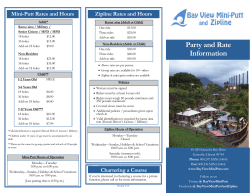Party and Rate Information - Bay View Mini Putt and Zipline