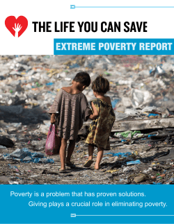 extreme poverty report - The Life You Can Save