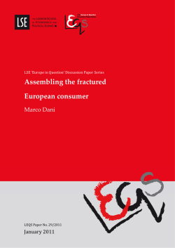 Assembling the fractured European consumer