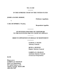 NO. 13-1345 IN THE SUPREME COURT OF THE UNITED STATES