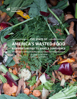 THE STATE OF AMERICA`S WASTED FOOD