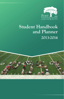 Student Handbook and Planner
