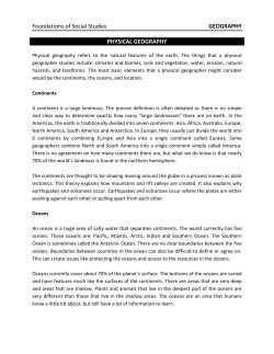 Foundations of Social Studies GEOGRAPHY