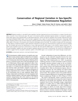Conservation of Regional Variation in Sex-Specific Sex