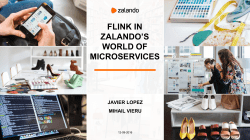 flink in zalando`s world of microservices