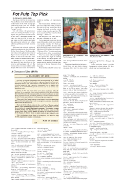 Pot Pulp - O`Shaughnessy`s