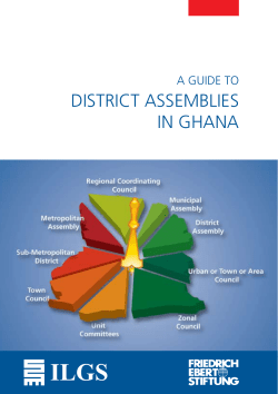 A Guide to District Assemblies in Ghana