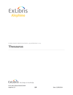 The Alephino thesaurus - The Alephino library