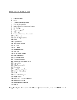 Unit 6 Exam Ch. 19-21 S.G.