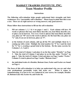 Take the Personality Test - Ultimate Trading Playbook