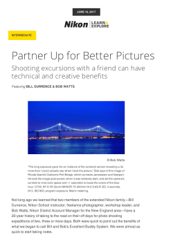 Partner Up for Better Pictures from Nikon