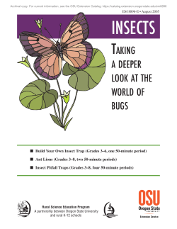 Insects: Taking a Closer Look at the World of Bugs, EM 8896