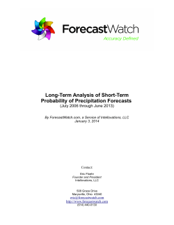 Long-Term Analysis of Short-Term Probability of Precipitation