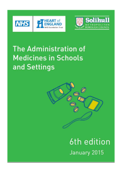 Medicines in School