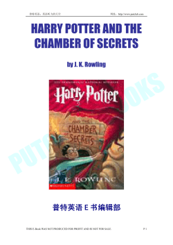 HARRY POTTER AND THE CHAMBER OF SECRETS