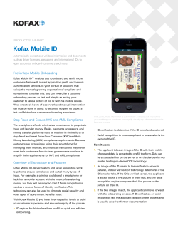 Kofax Mobile ID