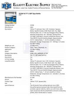 31358 1QT Wax-BS YELLOW77 Lube