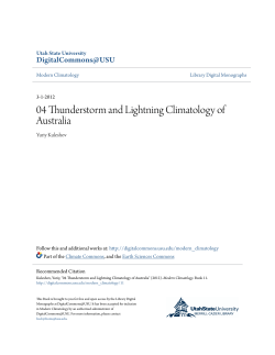 04 Thunderstorm and Lightning Climatology of Australia