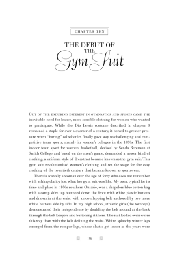 Gym Suit - ScholarWorks@UMass Amherst