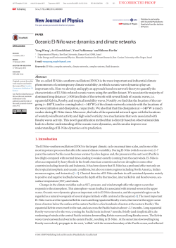 Oceanic El-Ni&ntilde;o wave dynamics and climate