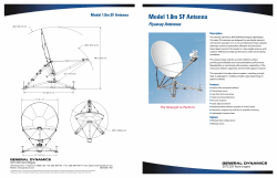 Model 1.8m SF Antenna - General Dynamics SATCOM Technologies