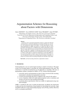 Argumentation Schemes for Reasoning about Factors with