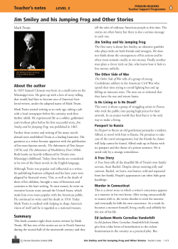 Jim Smiley and his Jumping Frog and Other