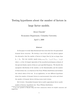 Testing hypotheses about the number of factors in large factor models.