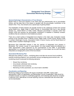 Designated Trout Stream