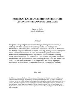 foreign exchange microstructure