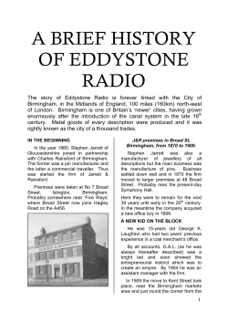 A Brief History - Eddystone User Group