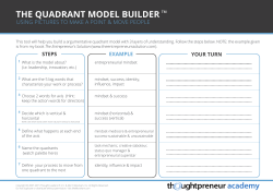 the quadrant model builder