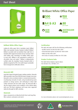 Brilliant fact sheet