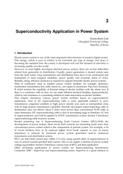 Superconductivity Application in Power System