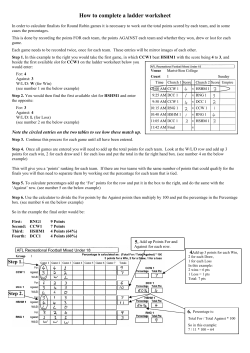 How to complete a ladder worksheet