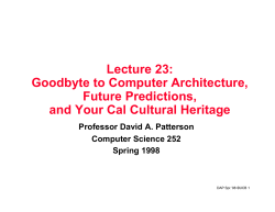 Lecture 23 - People @ EECS at UC Berkeley
