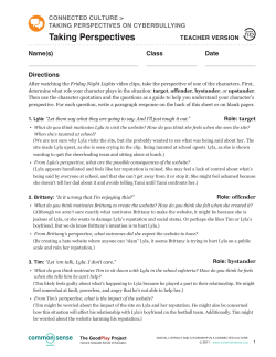 Taking Perspectives - Cherokee County Schools