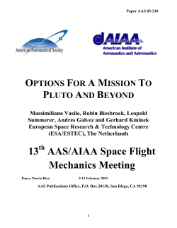options for a mission to pluto and beyond