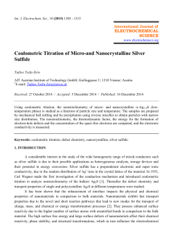 Coulometric Titration of Micro-and Nanocrystalline Silver Sulfide