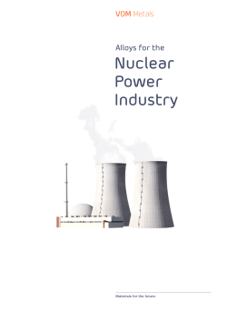 Materials for the Nuclear Industry – brochure