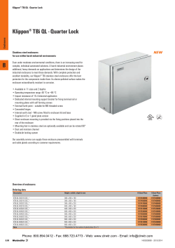 TBi QL Quarter Lock Series
