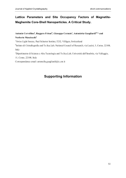 Table S1 - IUCr Journals