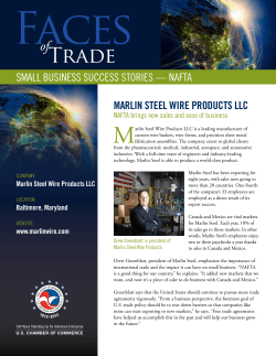Small Business Success Stories&mdash;NAFTA